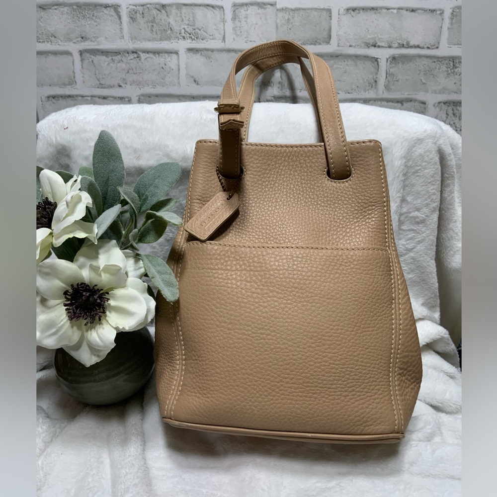 Vintage Coach Sonoma Tan Leather Tote Bag